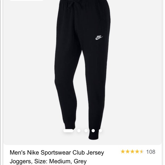 Men's Nike Sportswear Club Jersey Joggers - Picture 2 of 2